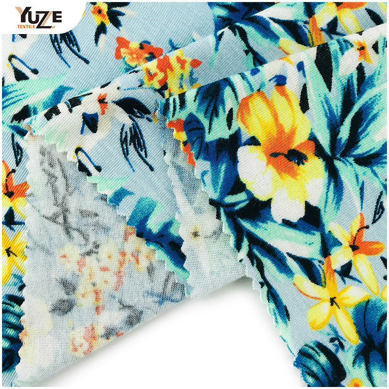 YZGTP-ES1018 Rayon Jersey Spandex Stampa