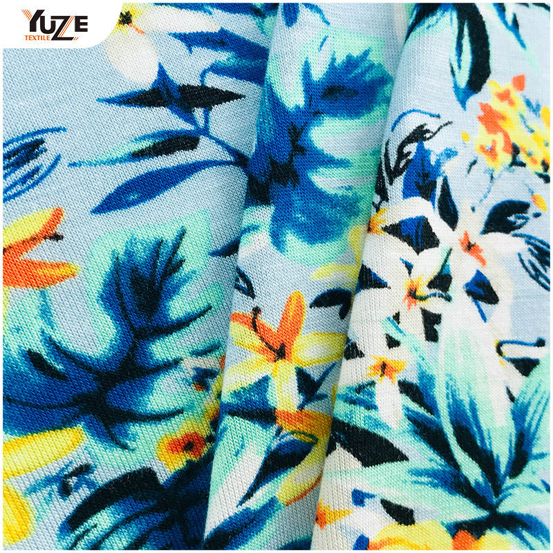 YZGTP-ES1018 Rayon Jersey Spandex Stampa