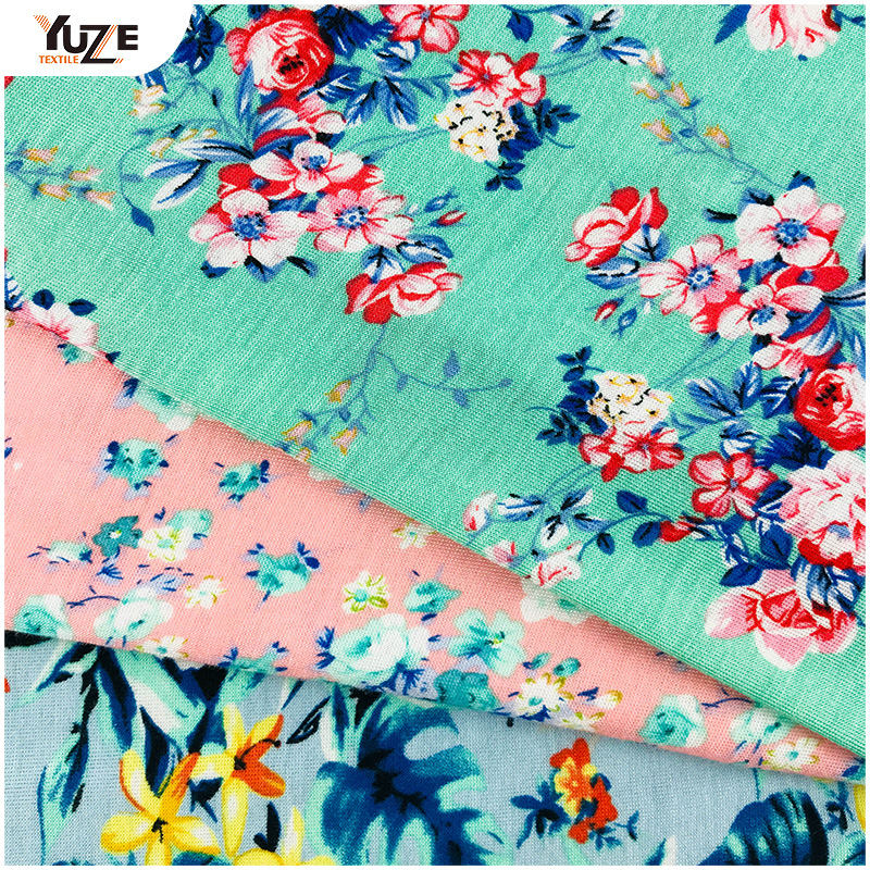 YZGTP-ES1018 Rayon Jersey Spandex Stampa