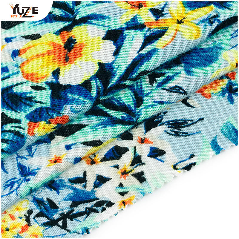 YZGTP-ES1018 Rayon Jersey Spandex Stampa