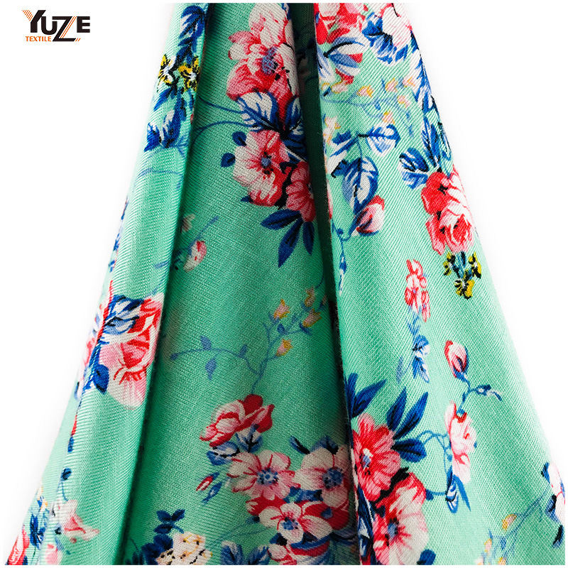 YZGTP-ES1018-2 Rayon Jersey Spandex Stampa