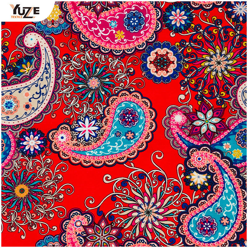 Yzmy-170715 Rayon OE Spandex Stampa