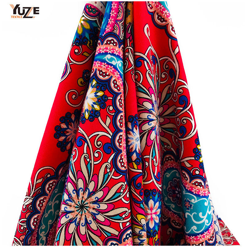 Yzmy-170715 Rayon OE Spandex Stampa