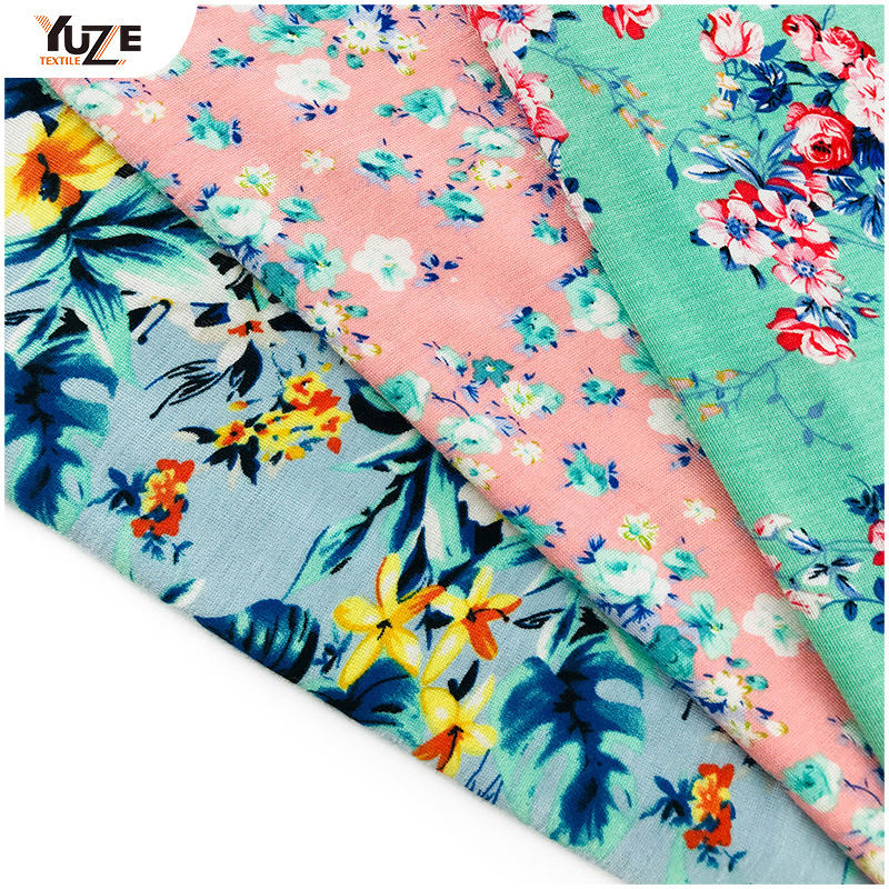 YZS15-413 Rayon Jersey Spandex Stampa