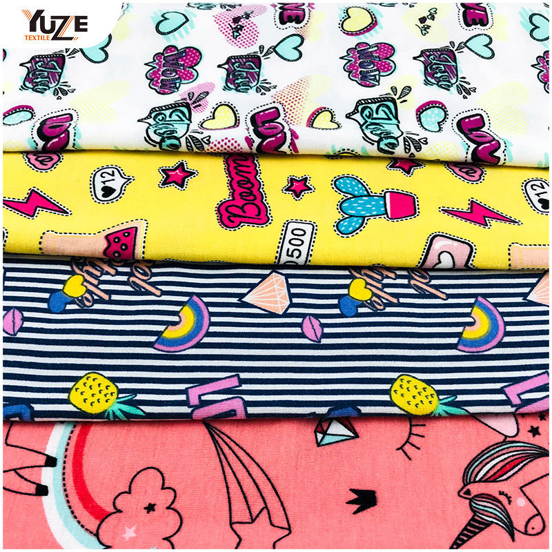 YZS18-278 Poly Spun Jersey Spandex Stampa