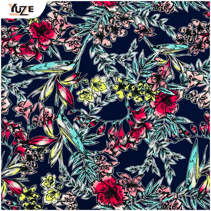 YZS18-417 Poly Spun Jersey Spandex Stampa