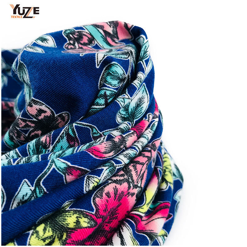 YZS18-417 Poly Spun Jersey Spandex Stampa