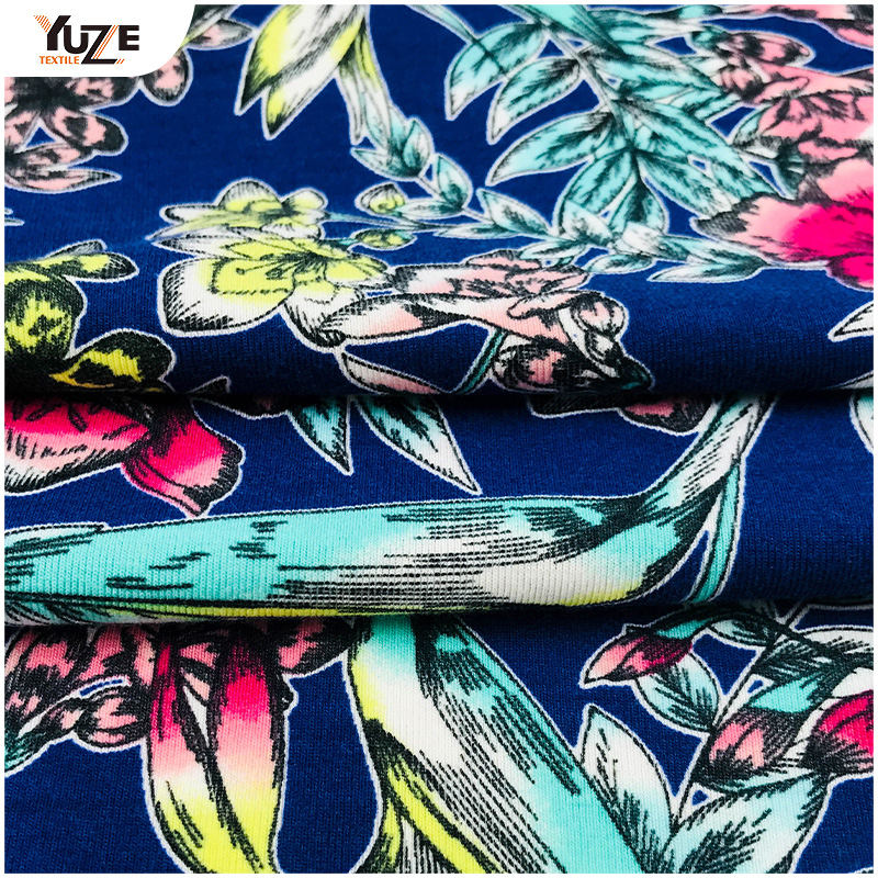 YZS18-417 Poly Spun Jersey Spandex Stampa