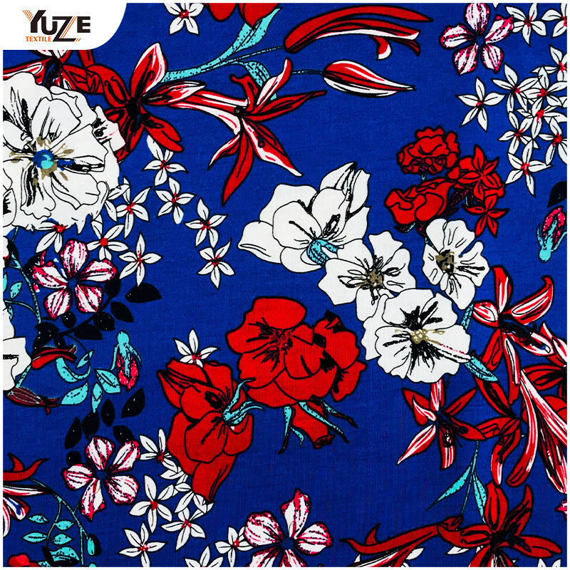 YZS18-539 Poly Spense Jersey Spandex Stampa