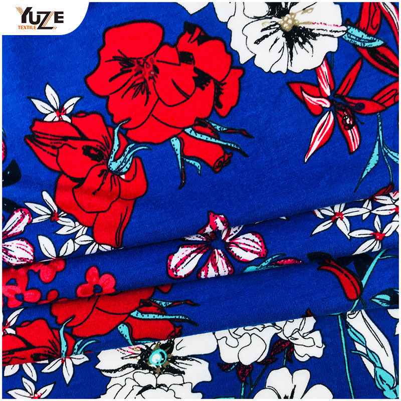 YZS18-539 Poly Spense Jersey Spandex Stampa