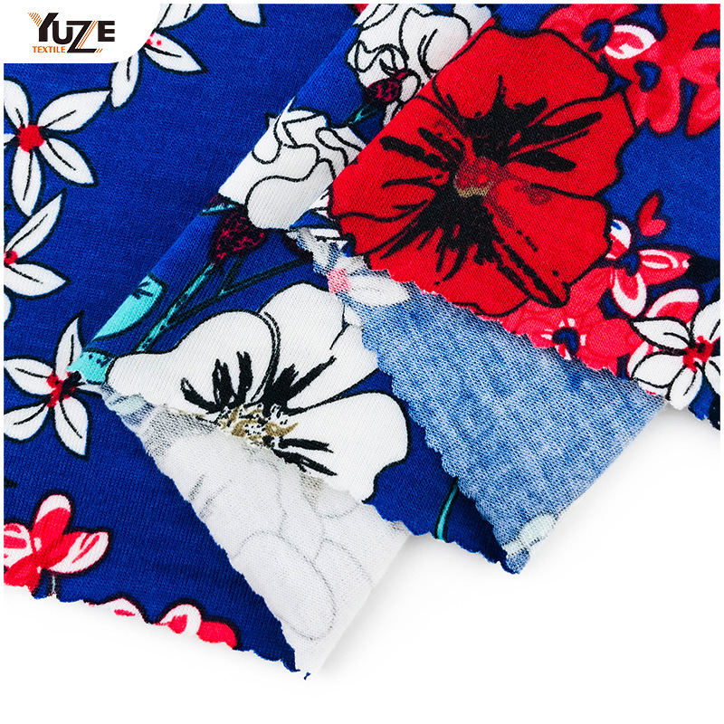 YZS18-539 Poly Spense Jersey Spandex Stampa