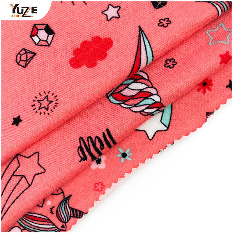 YZS18-775 Poly Spun Jersey Spandex Stampa