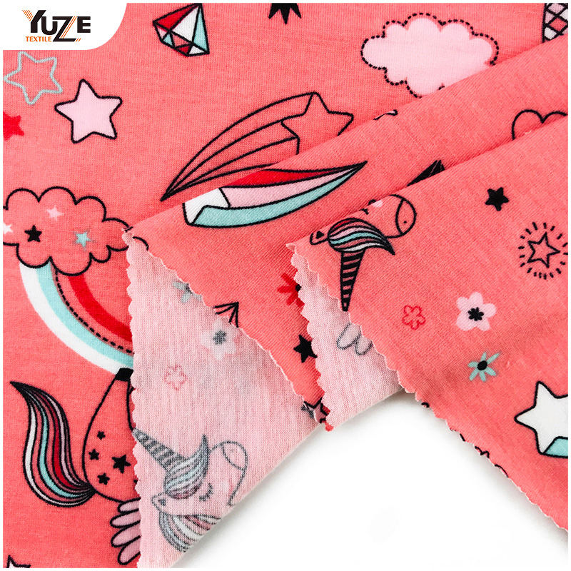 YZS18-775 Poly Spun Jersey Spandex Stampa