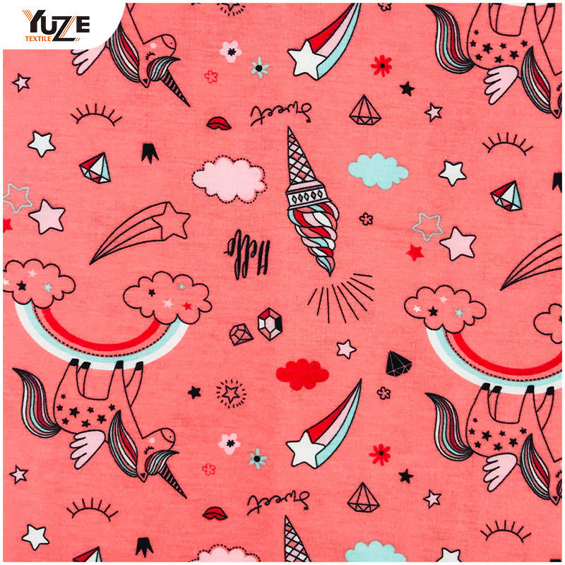 YZS18-775 Poly Spun Jersey Spandex Stampa