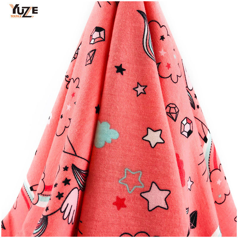 YZS18-775 Poly Spun Jersey Spandex Stampa