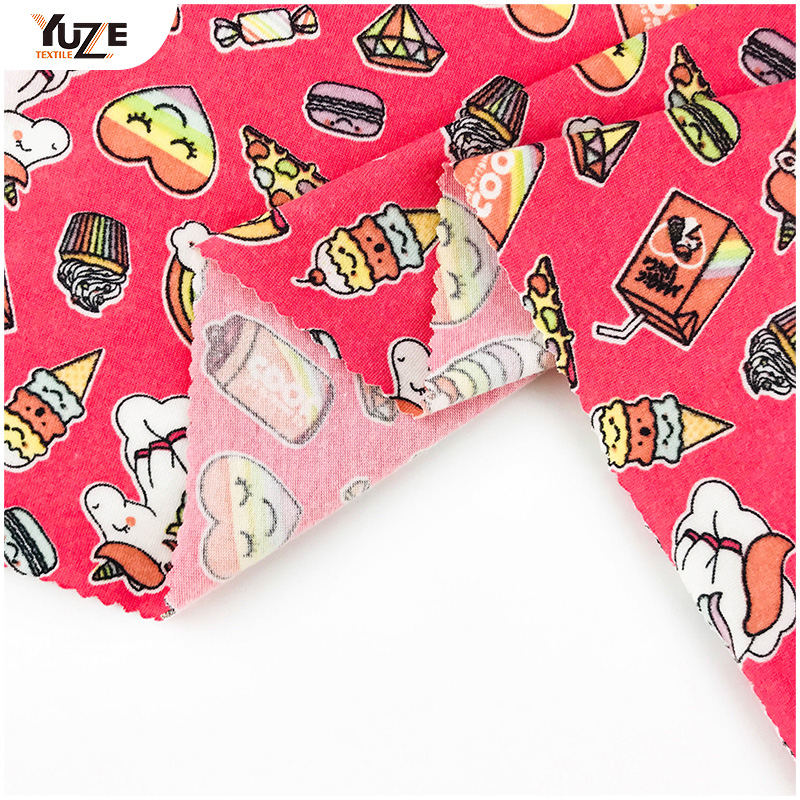 YZS20-726-8 Poly Spandex Stampa spandex