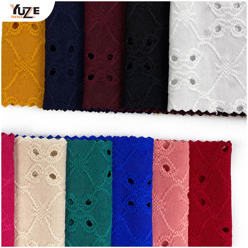 YZK-030030 dty spandex jacq with foles