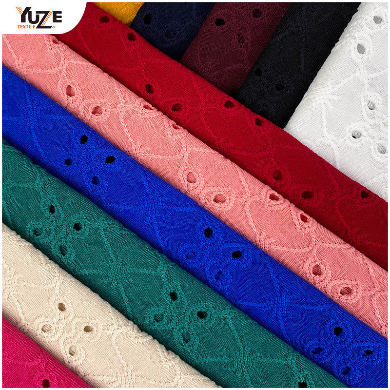 YZK-030030 dty spandex jacq with foles