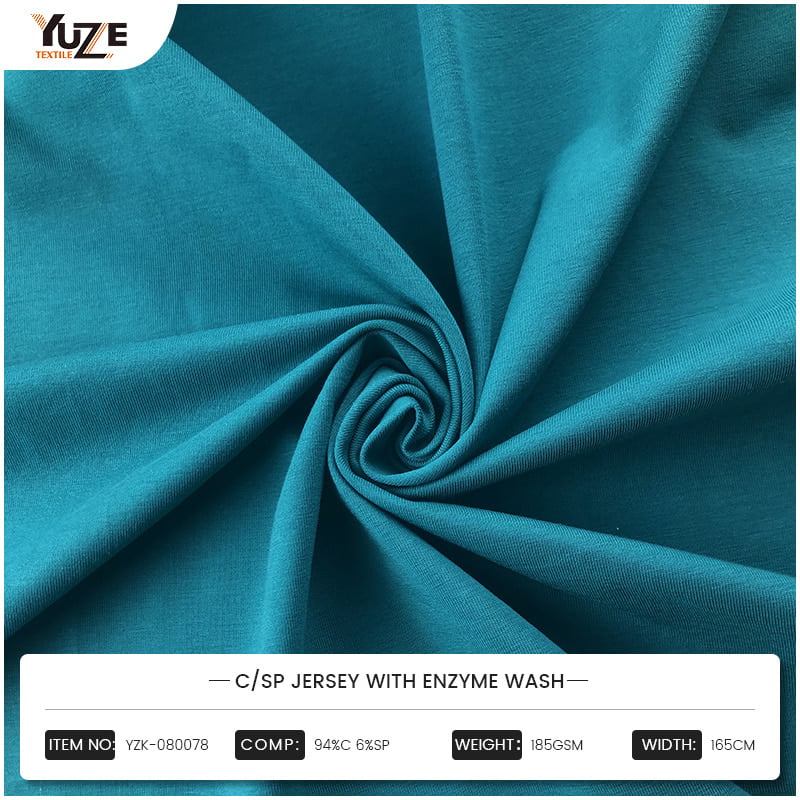 Jersey CSP YZK-080078 con lavaggio enzimatico