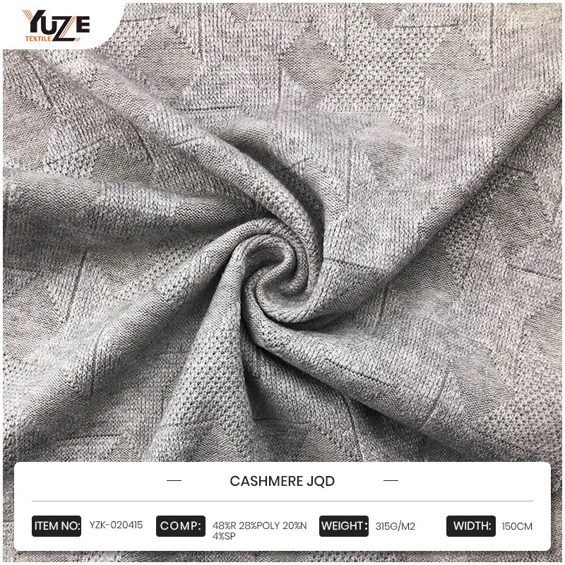 YZK-020415 Cashmere JQD: la sinergia di più materiali porta un comfort senza pari